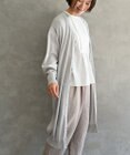 muuc 〈高品質シルク＆スーピマ超長綿〉〈洗えるニット〉〈通年着られる〉シルクコットンのロングカーディガン
