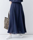 23区 【洗える】LIBECO フレア ロングスカート