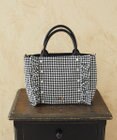 Maison de FLEUR 2Way千鳥柄フリルトートMバッグ