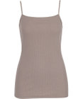 Wing インナー オーガニックコットン100％(身生地) ブラがひびきにくい 【綿の贅沢 オーガニック リブタイプ】 キャミソール EL1061 ウイング／ワコール