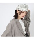 林八百吉商店 un chapeau ツイードマリンリボンキャス