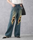 WEGO ヴィンテージウォッシュダメージデニムパンツ