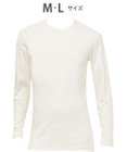 WACOAL MEN WACOAL MEN あったかインナー クルーネック 10分袖 綿100％ 保温性 やわらかさが続く 静電気が起こりにくい 毛玉になりにくい 後裾長め設計 WL6102 /ワコールメン