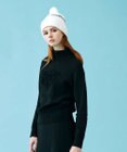 23区GOLF 人気ニットアイテムが今季も登場【WOMEN】【洗える】スノーモチーフ モックネックニット