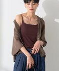 AMERICAN HOLIC 【カップ付き】細リブキャミソール