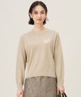 自由区 L 【カタログ掲載・洗える】エンブレム ニット
