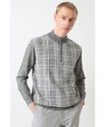 DAKS DAKS GOLF ハーフジップ チェックニット