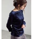 Te chichi ベロアサイドギャザートップス