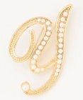 ANY 【WEB/一部店舗限定】パールイニシャルブローチ