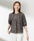 J.PRESS LADIES 【洗える】ボタニカルプリント ブラウス