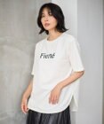 ANY L フロッキーロゴテールTシャツ