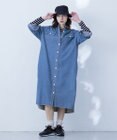 J.PRESS YORK STREET 【WOMEN】デニムロングシャツ ワンピース