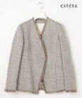23区 L 【エステータ】リネンミックスツイード ジャケット