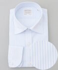 GOTAIRIKU 【形態安定】PREMIUMPLEATS_セミワイドカラー 通年ドレスシャツ（ストライプ）