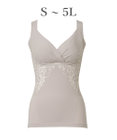 BRADELIS New York 【BRADELIS NewYork peace】綿混キャッチャーカップレースブラキャミ25 ノンワイヤー 補正下着 補整 カップ付き ブラトップ ボディシェイパー