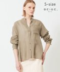 BEIGE， 【S-size】GENTIAN / スタンドカラーシャツ