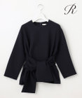 23区 L 【R(アール)】ウールダブルクロス ウエストリボンブラウス