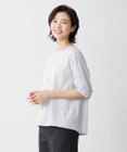 J.PRESS LADIES L 【WEB限定カラーあり・洗える】ラミーポプリン ボリュームスリーブ ブラウス