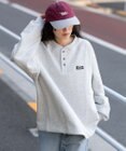 WEGO 【ユニセックス着用ITEM/MLサイズ展開/裏起毛】ショートドロストヘンリーネックプルオーバー