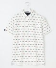 23区GOLF 【MEN】レーシングカープリント 半袖ポロシャツ