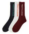 Green Parks ■ＦＲＵＩＴ　ＯＦ　ＴＨＥ　ＬＯＯＭ　３Ｐ縦ロゴソックス