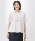 J.PRESS LADIES S 【洗える】コットンスムース バック プリーツ カットソー