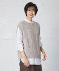 J.PRESS LADIES 【洗える】アラン ニットベスト