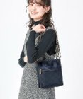 LeSportsac CHAIN MINI N/S TOTE/ディープシーブルーキルト