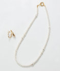 Phoebe 【セレモニーセット】クラスアップパールネックレス×ドレッシングパールイヤーカフSET