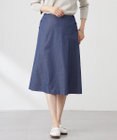 J.PRESS LADIES 【洗える】リネンツイル Aライン スカート