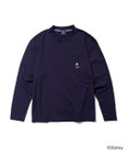 J.PRESS MEN 【DISNEY COLLECTION】【UNISEX】ワンポイントロングスリーブ Tシャツ / ミッキーマウス