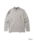 J.PRESS MEN 【DISNEY COLLECTION】【UNISEX】ワンポイントロングスリーブ Tシャツ / ミッキーマウス
