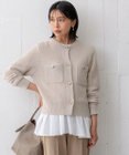 23区 【洗える】ブークレラメニット カーディガン