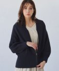 Tiaclasse 【洗える】ダブルジップリブニットカーディガン