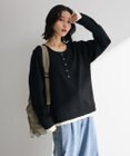 Green Parks ヘンリーネックレイヤードニットプルオーバー