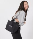 LeSportsac SM REVERSIBLE PKT TOTE/2ウェイブラック/ニュートラルレオパード