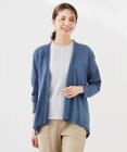 J.PRESS LADIES セルロースジャージー ミディ丈 カーディガン