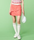 23区GOLF 【WOMEN】【ストレッチ性】チノヘムレイヤースカート 普段のコーデに華やかさをプラス