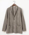 JOSEPH ABBOUD 【キングサイズ・驚きの軽量ウール】KARLKARL チェック柄 ニットジャケット