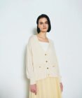 GRACE CONTINENTAL ルーズVネックニットカーディガン
