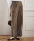 23区 【SLOW/一部店舗限定】ソフトコーデュロイ ワイドパンツ