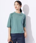 J.PRESS LADIES L 【洗える】COTTON POLYESTER 襟付き ニット