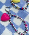 WEGO ハートメタルビーズキーホルダー