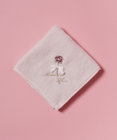 Maison de FLEUR ローズ刺繍タオルハンカチ