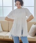 WEGO 【ANGIE VINTAGE】サテンレースドッキングレイヤードトップス