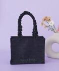 Maison de FLEUR レースフリルハンドルスクエアトートMバッグ