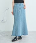earth music&ecology エスカルゴマーメイドデニムスカート