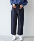 caqu FS ankle boy`s ハイウエストワイドストレートデニム