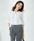ICB 【WEB限定カラーあり・洗える】Back Satin Amunzen キーネックブラウス
