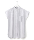 J.PRESS YORK STREET 【WOMEN】キャップスリーブ マルチストライプブラウス